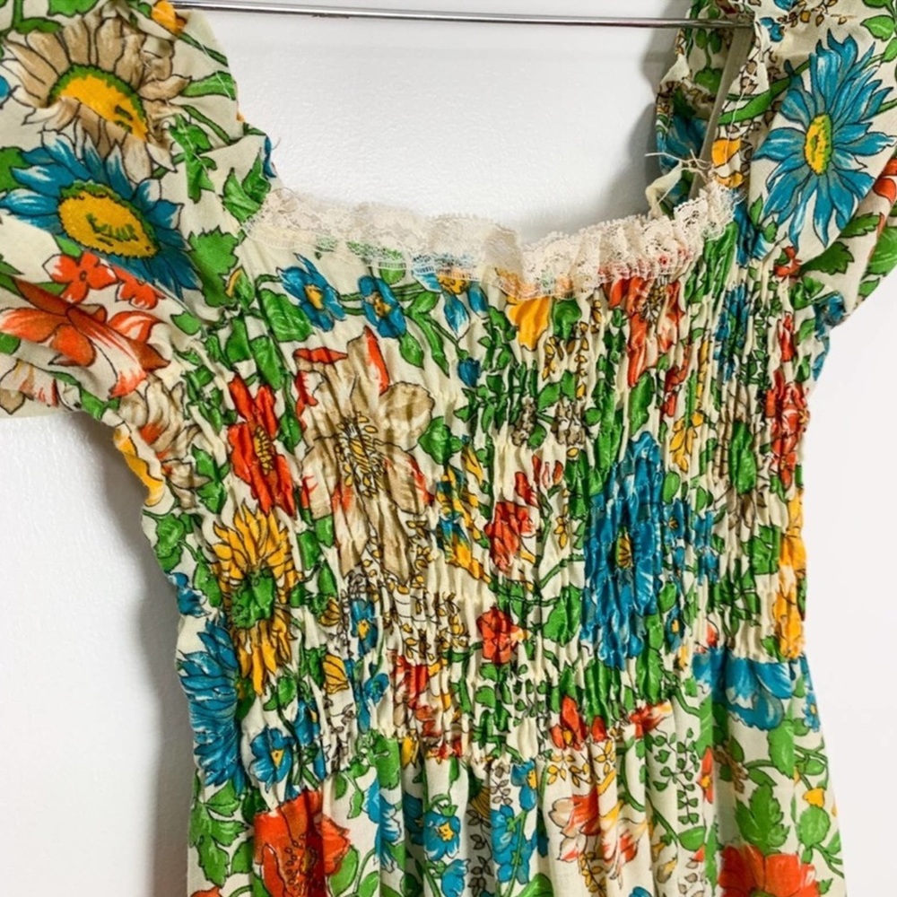 💎 Vintage Made in California Off the Shoulder Sundress